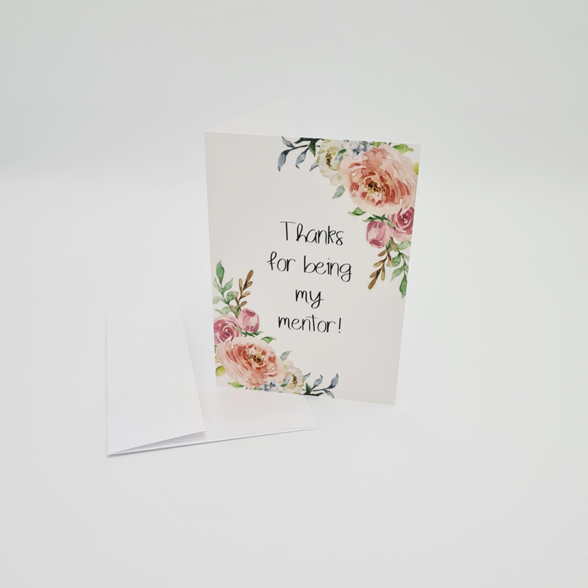 Thanks For Being My Mentor Card