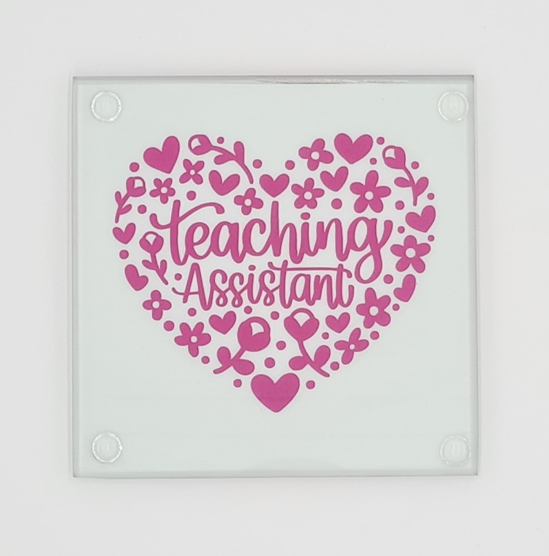 Teaching Assistant Glass Coaster With Gift Box