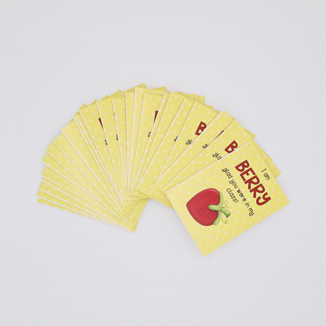 Student End of Year Cards Class Pack (25): Berry Glad