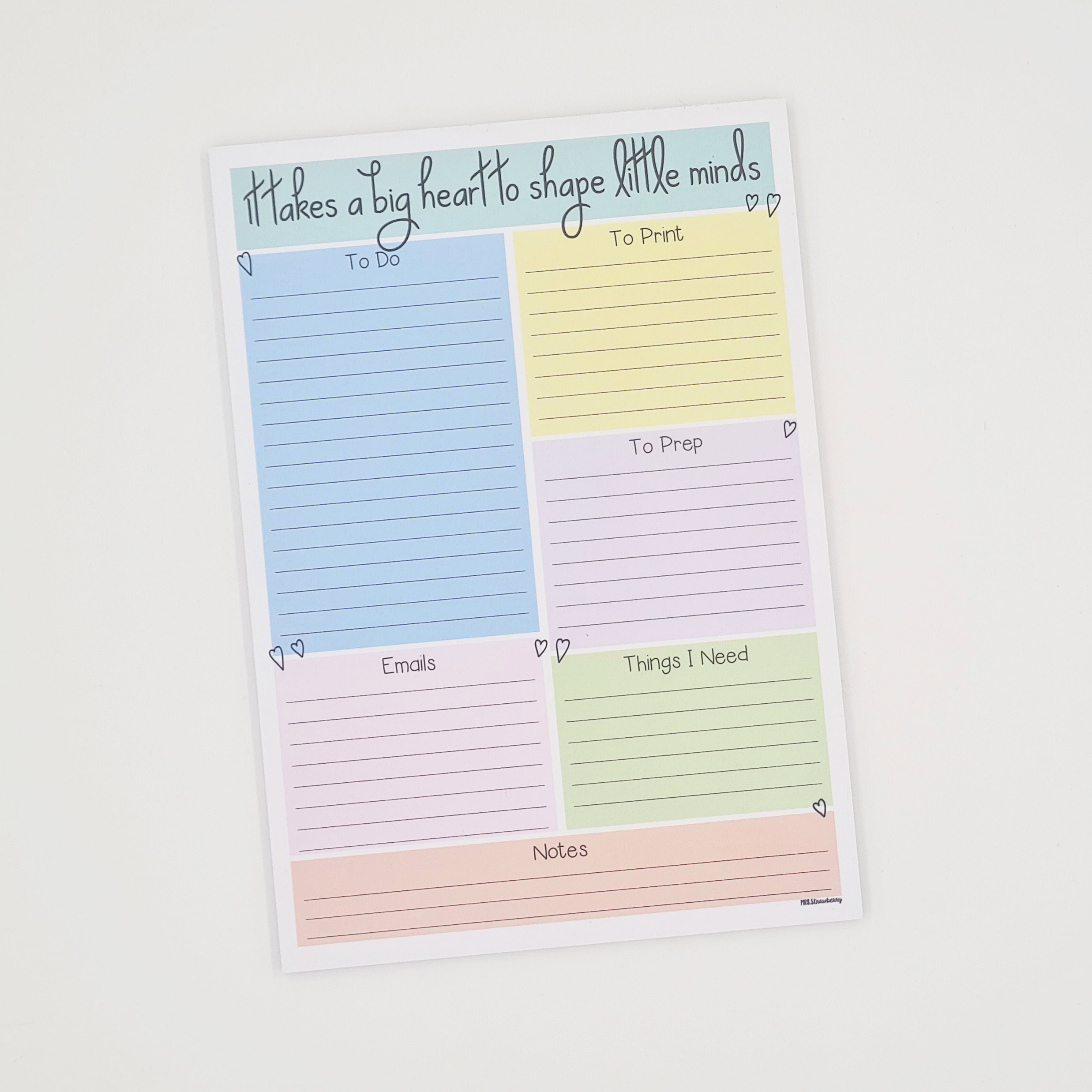 Teacher To Do List Notepad A5