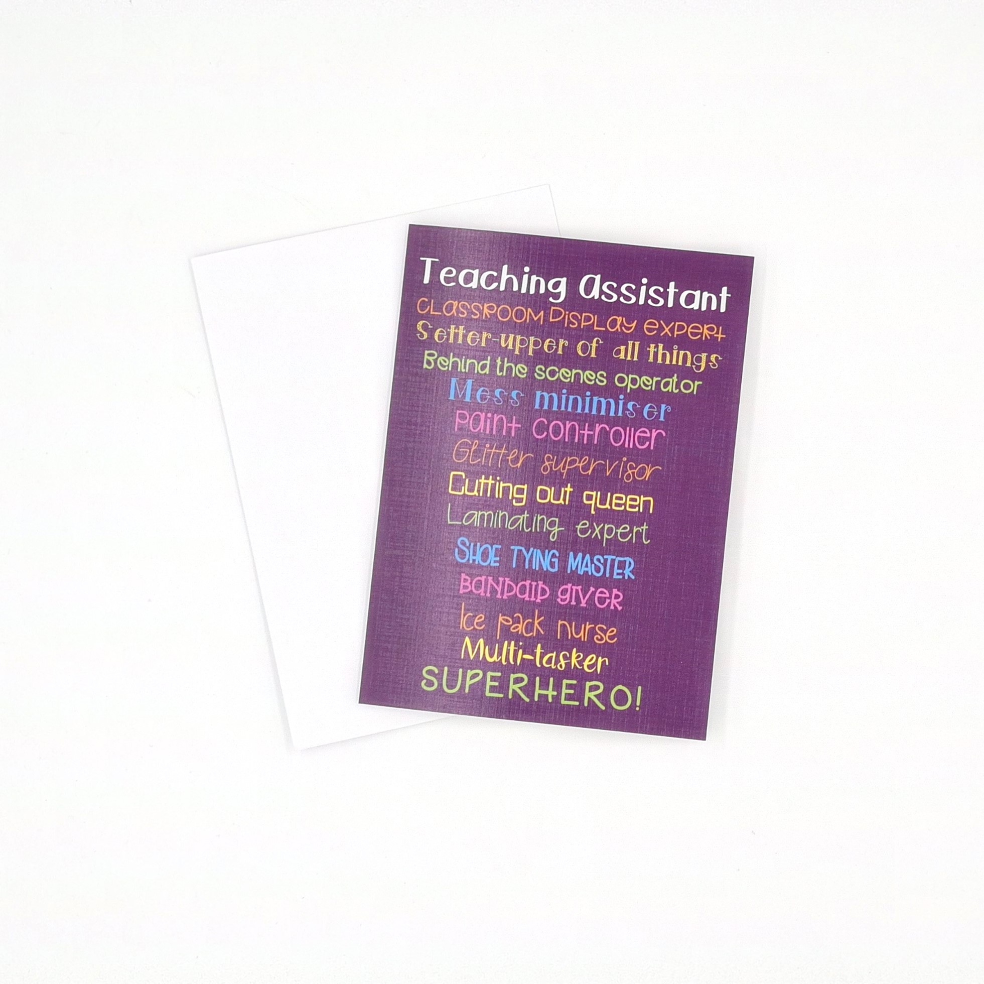 Teaching Assistant Thank You Card