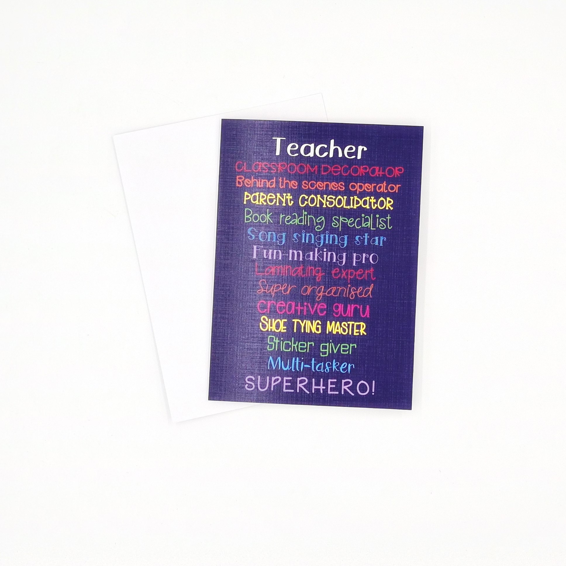 Teacher Thank You Card