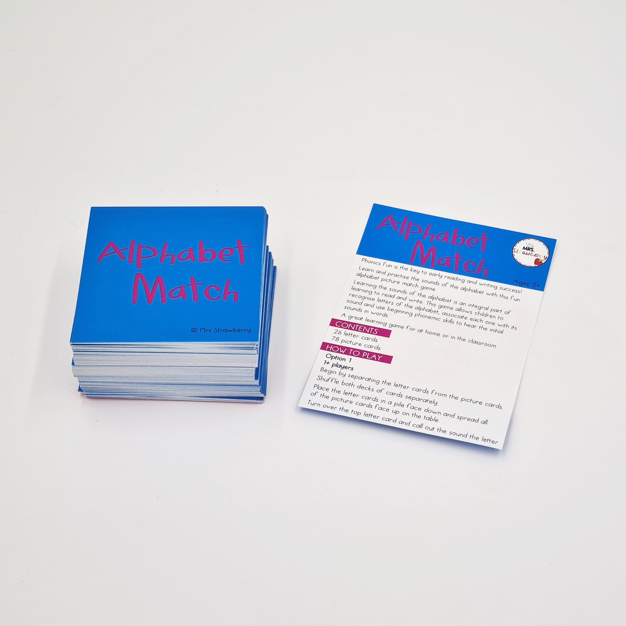 Alphabet Match Card Game