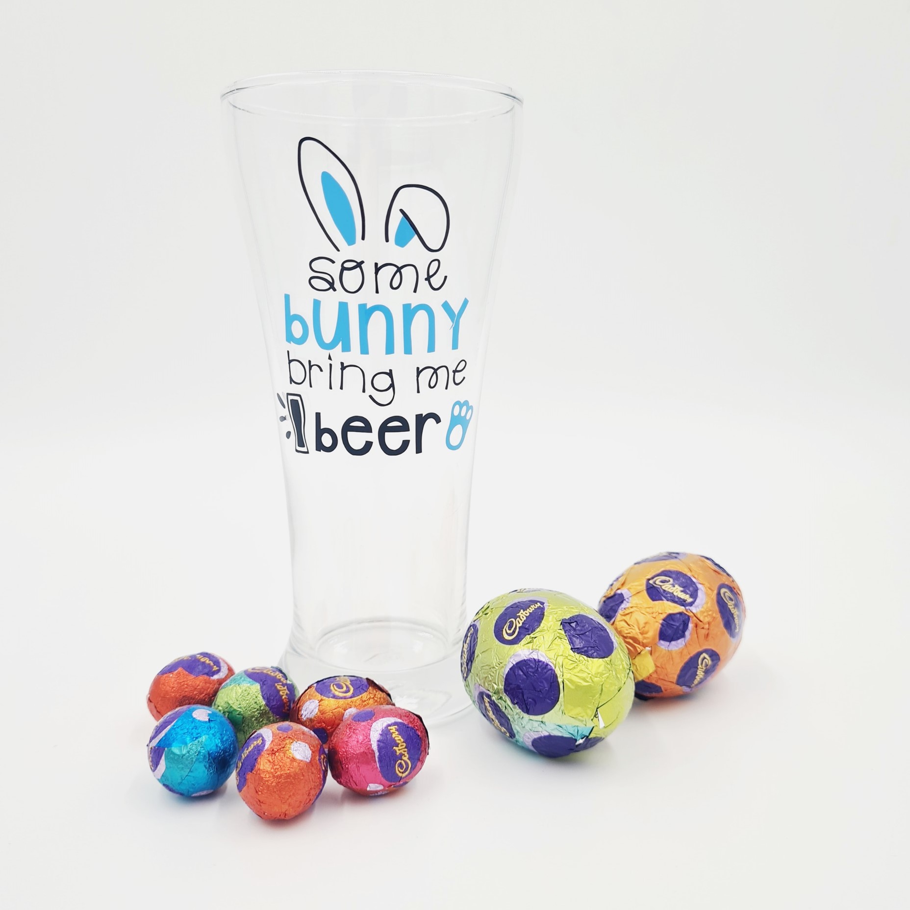 Easter Beer Glass: Some Bunny Bring Me Beer