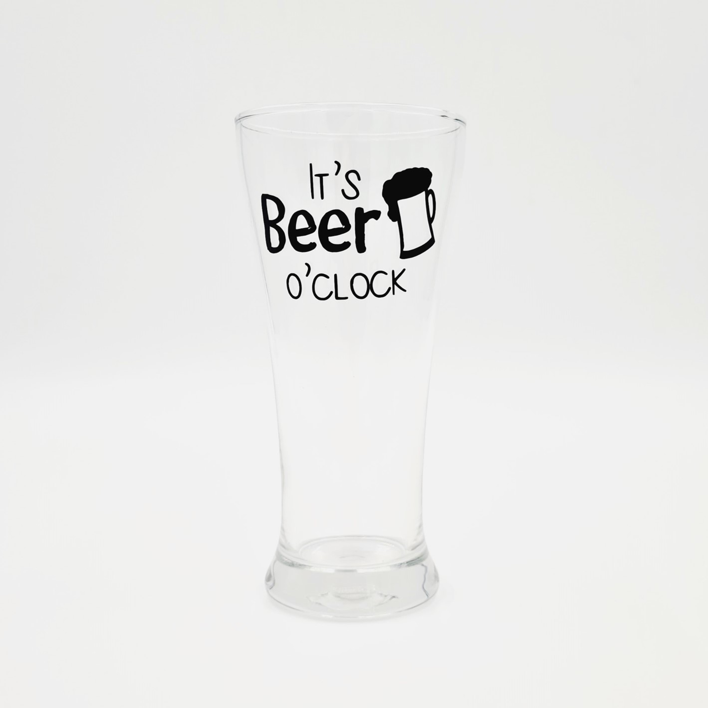 It's Beer O'Clock Beer Glass: Father's Day Gift