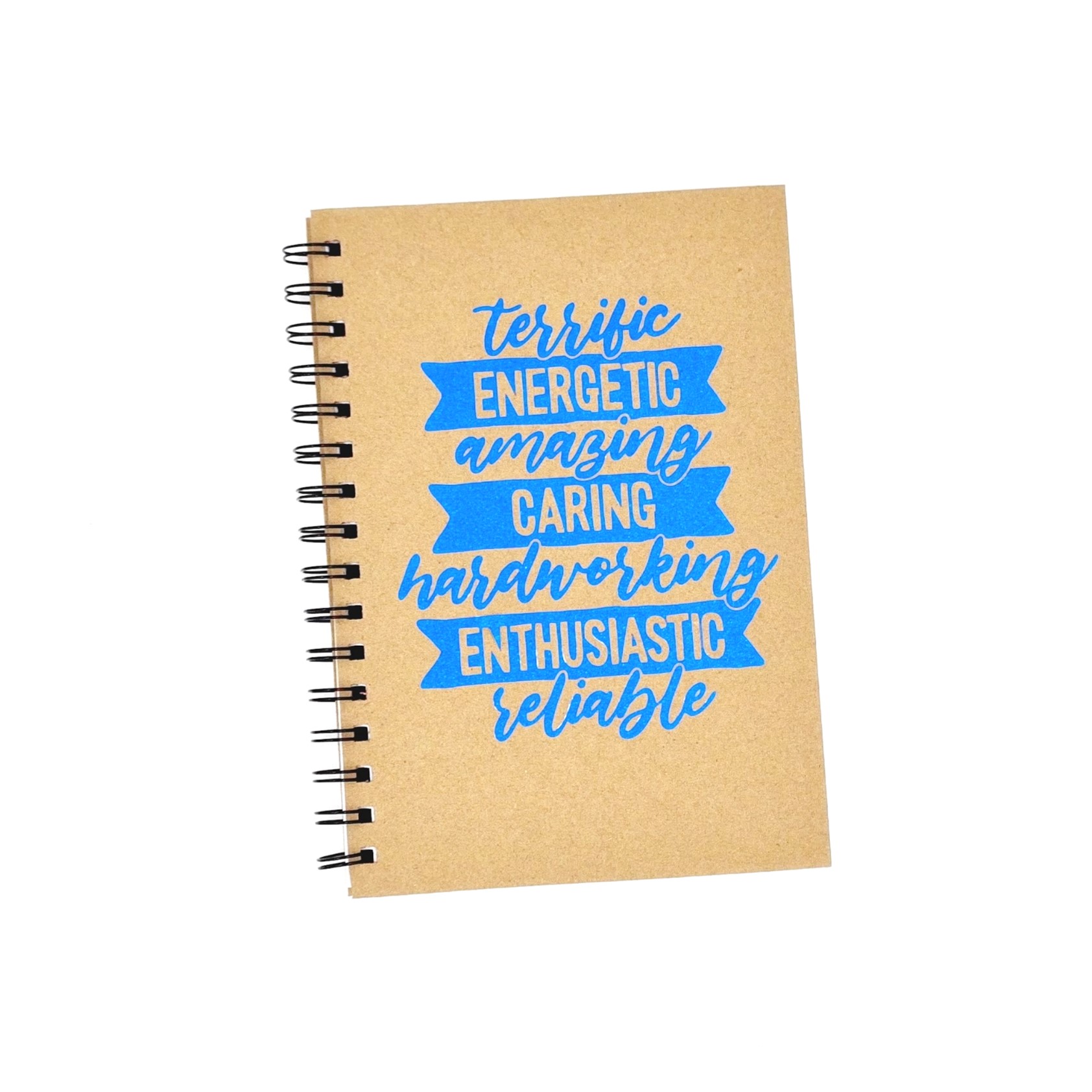A5 Teacher Notebook: Terrific Energetic Amazing Caring Hardworking Enthusiastic Reliable
