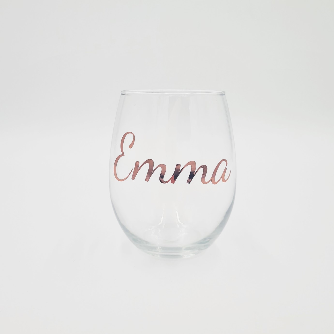 Personalised Stemless Wine Glass