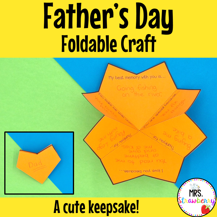 Fathers Day Foldable Craft