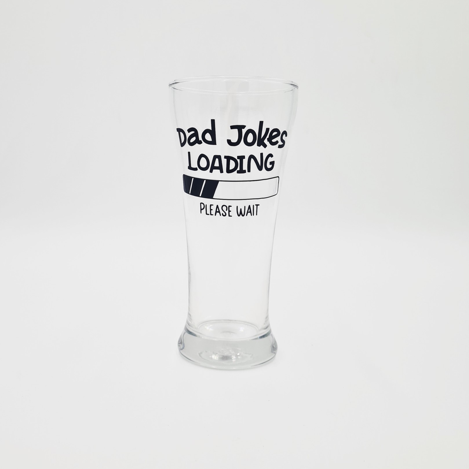 Father's Day Beer Glass: Dad Jokes