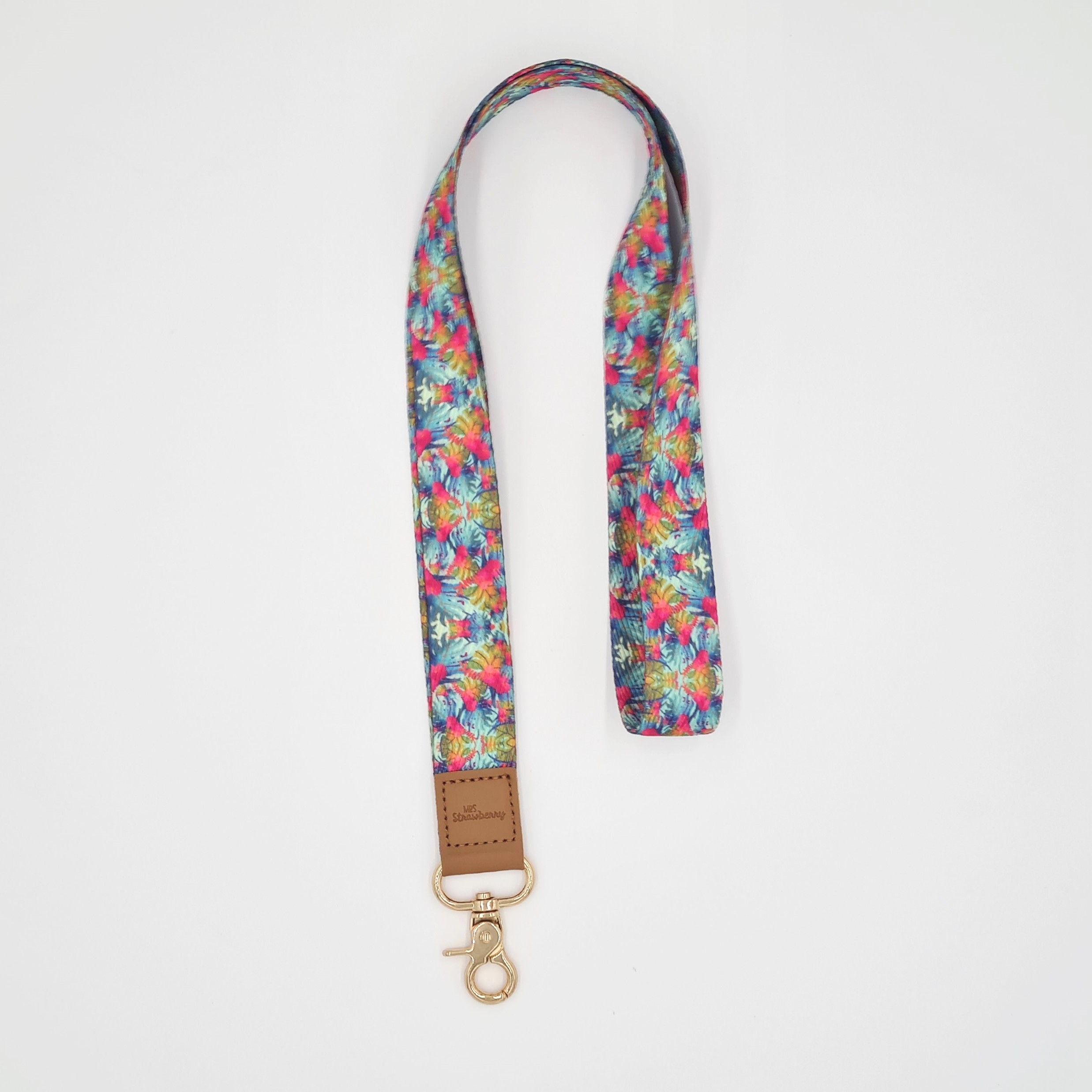 Tropical Fabric Lanyard