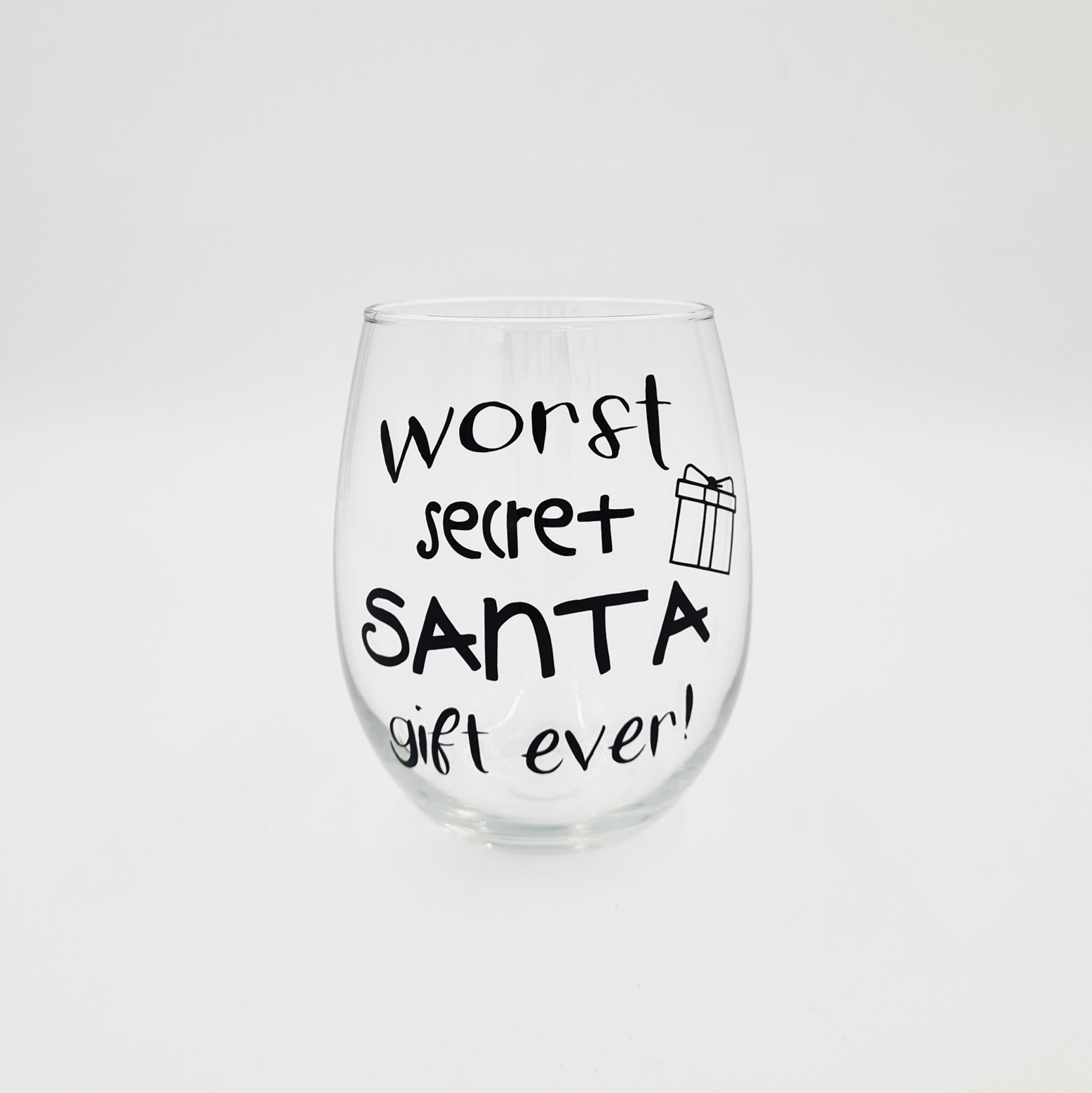 Christmas Stemless Wine Glass: Worst Secret Santa Gift Ever