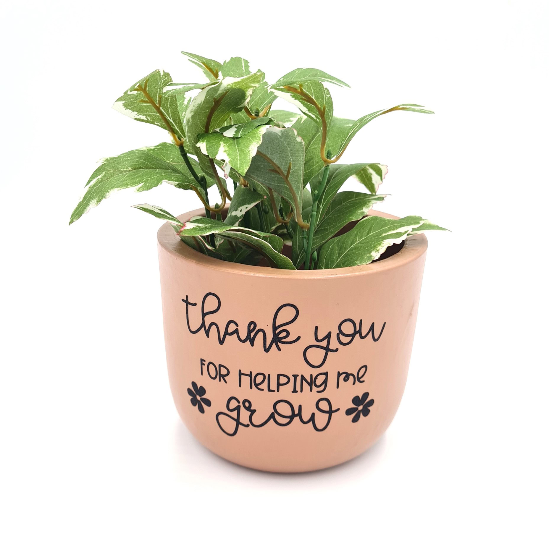 Thank You For Helping Me Grow Flower Pot: Teacher Gift