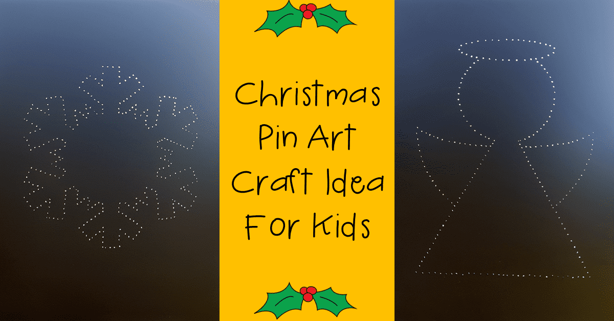 header "Christmas Pin Art Craft Idea For Kids"