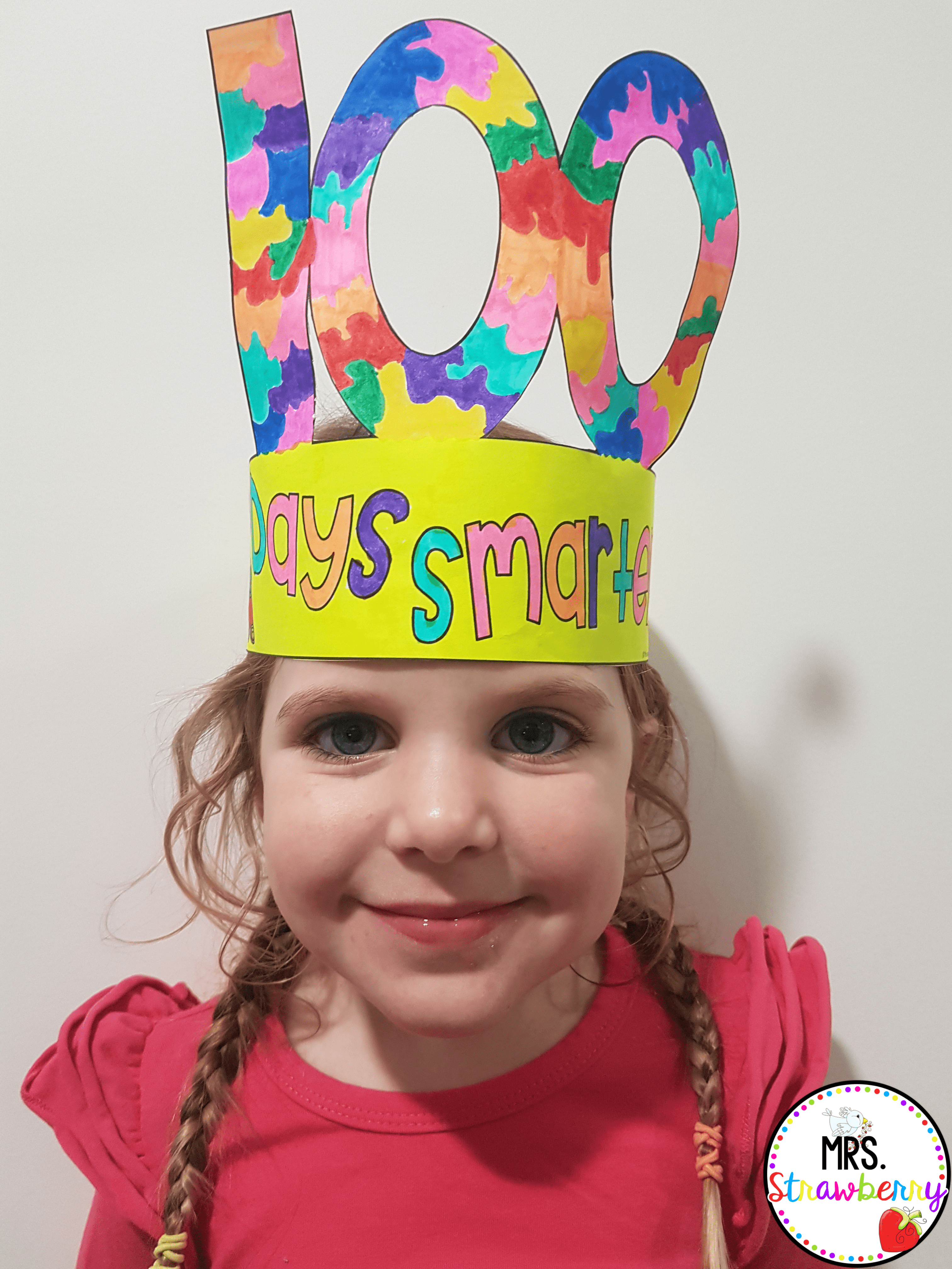 click here for your 100th day of school crown
