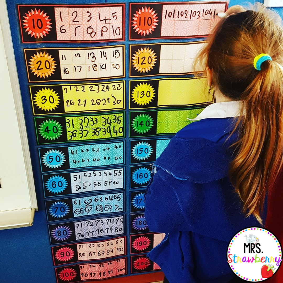 Click here for your 100th Day of School counting chart