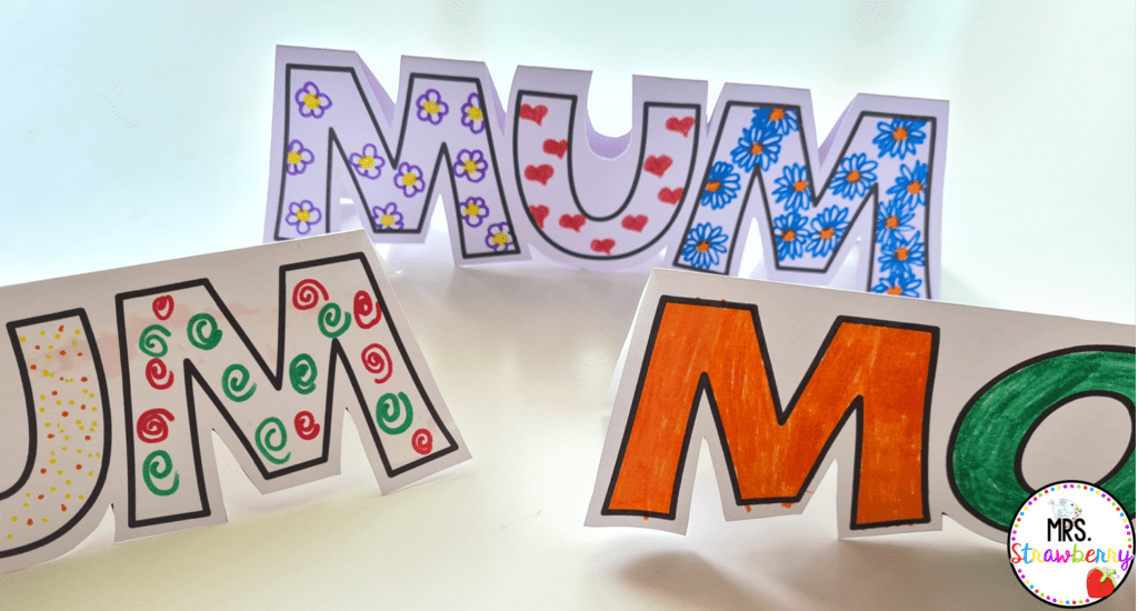 Three Mother's Day cards using freebie template